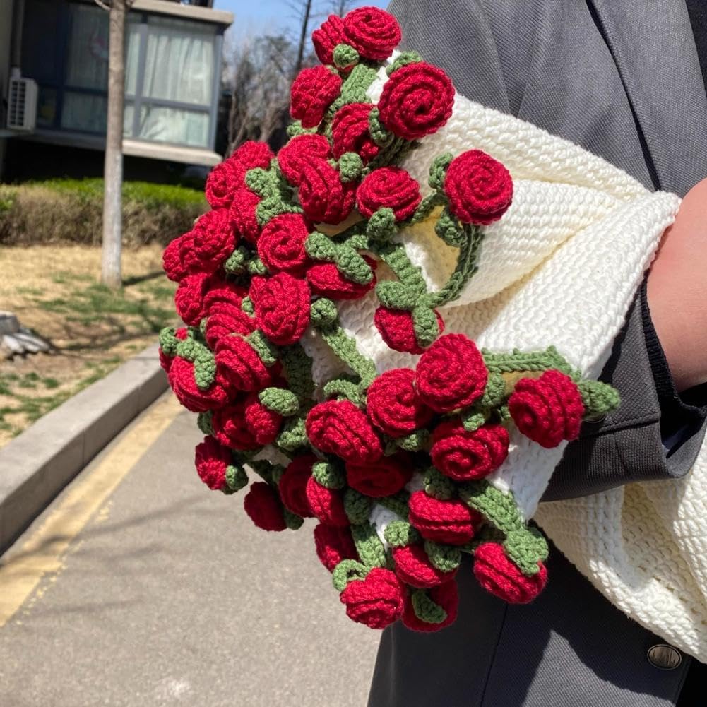 Cozy Crocheted Flower Bouquet Blanket