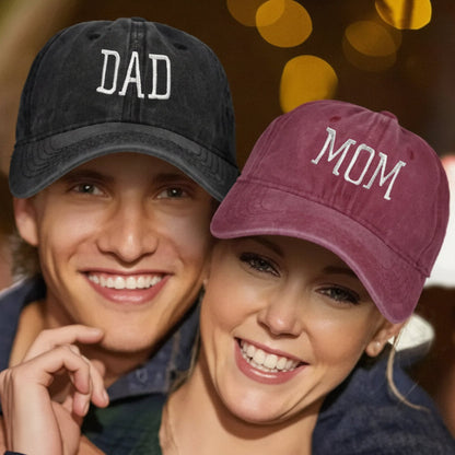 Stylish Mom & Dad Embroidered Baseball Cap