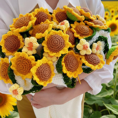 Cozy Crocheted Flower Bouquet Blanket