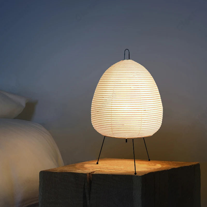 Ambient Light Japanese Paper Table Lamp