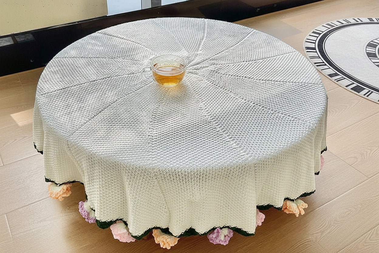 Cozy Crocheted Flower Bouquet Blanket