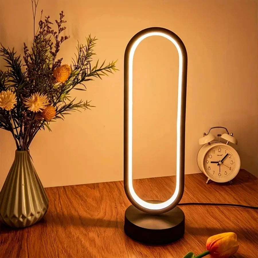 Minimalist LED Ring Table Lamp