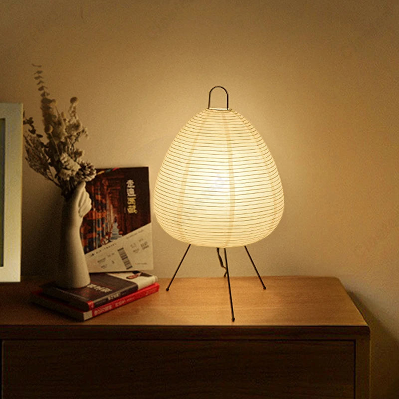 Ambient Light Japanese Paper Table Lamp