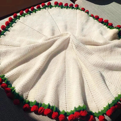 Cozy Crocheted Flower Bouquet Blanket