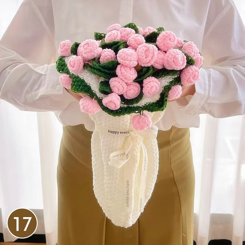 Cozy Crocheted Flower Bouquet Blanket