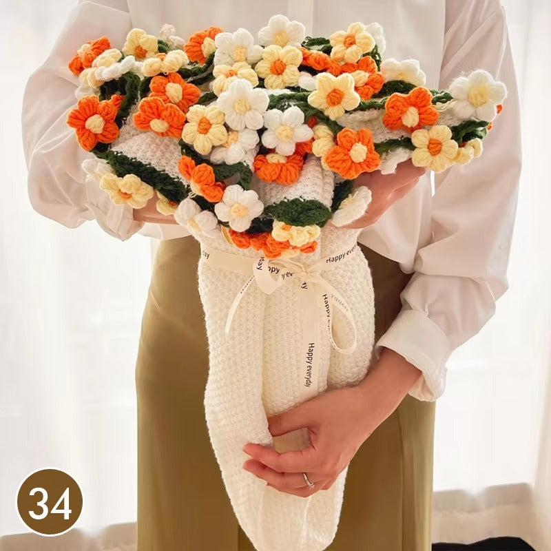 Cozy Crocheted Flower Bouquet Blanket