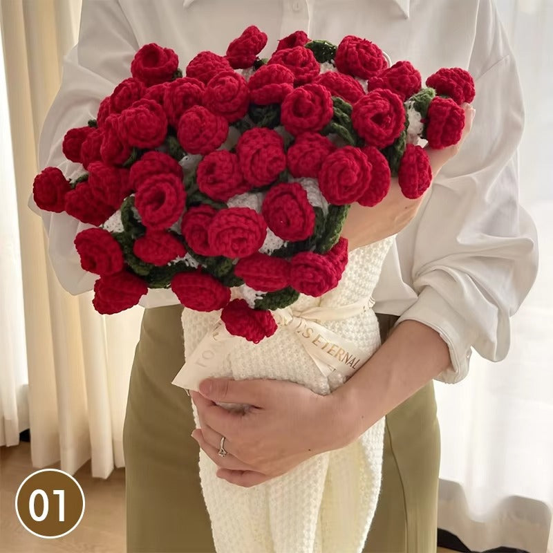 Cozy Crocheted Flower Bouquet Blanket