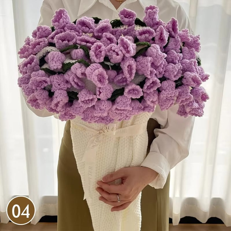 Cozy Crocheted Flower Bouquet Blanket