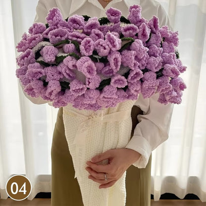 Cozy Crocheted Flower Bouquet Blanket