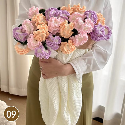 Cozy Crocheted Flower Bouquet Blanket